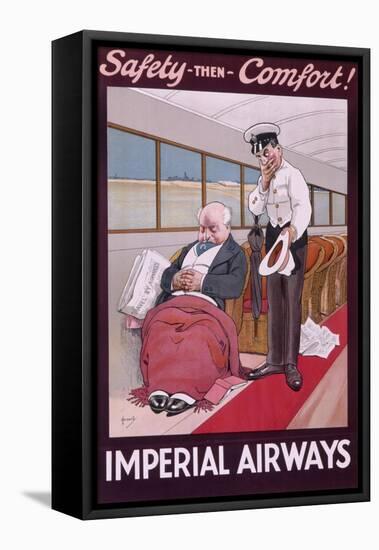 Imperial Airways Poster by John Hassall-null-Framed Stretched Canvas