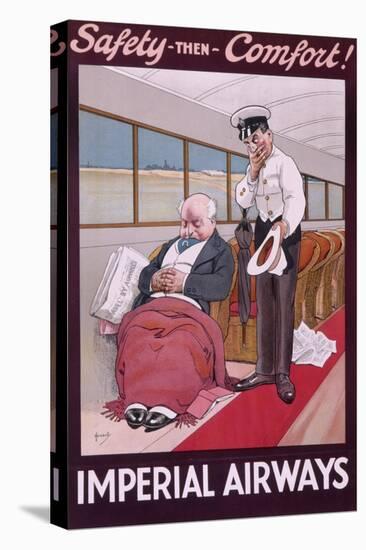Imperial Airways Poster by John Hassall-null-Stretched Canvas