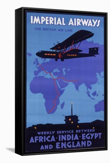 Imperial Airways Poster-null-Framed Stretched Canvas