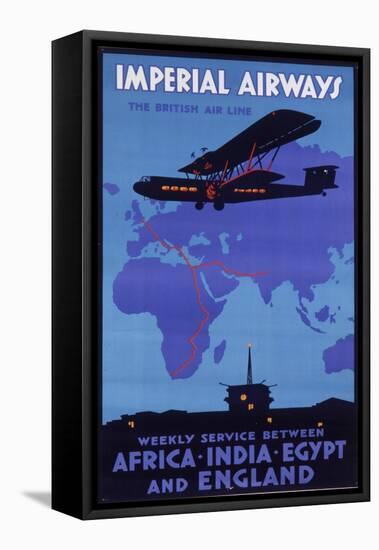Imperial Airways Poster-null-Framed Stretched Canvas