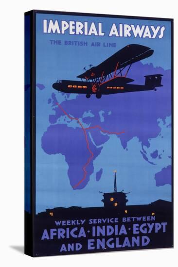 Imperial Airways Poster-null-Stretched Canvas