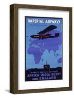 Imperial Airways Poster-null-Framed Photographic Print