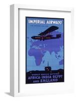 Imperial Airways Poster-null-Framed Photographic Print