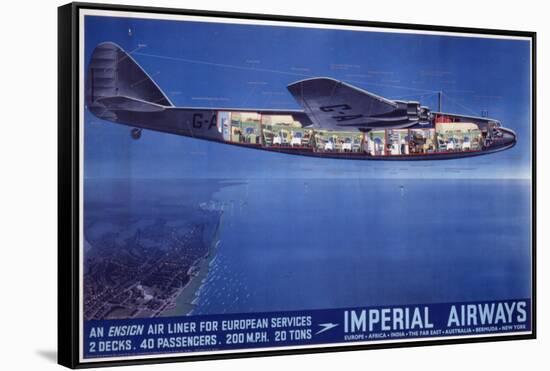 Imperial Airways Poster-null-Framed Stretched Canvas