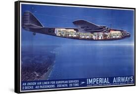 Imperial Airways Poster-null-Framed Stretched Canvas