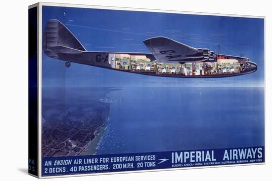 Imperial Airways Poster-null-Stretched Canvas