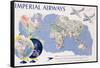 Imperial Airways Poster-James Gardner-Framed Stretched Canvas