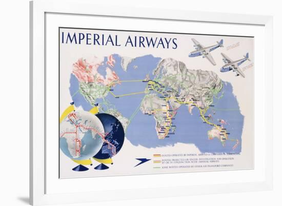 Imperial Airways Poster-James Gardner-Framed Giclee Print