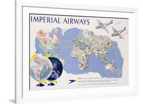Imperial Airways Poster-James Gardner-Framed Giclee Print