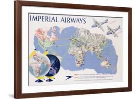 Imperial Airways Poster-James Gardner-Framed Giclee Print