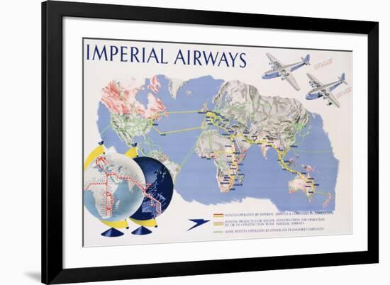 Imperial Airways Poster-James Gardner-Framed Giclee Print