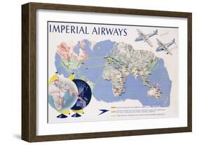 Imperial Airways Poster-James Gardner-Framed Giclee Print