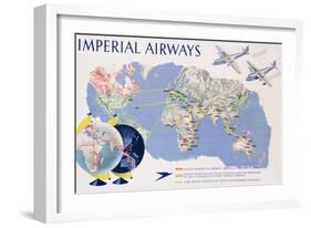 Imperial Airways Poster-James Gardner-Framed Giclee Print