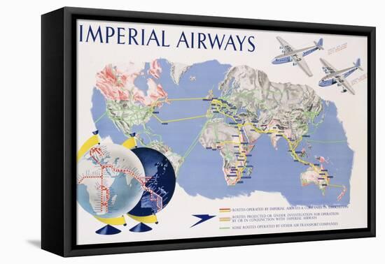 Imperial Airways Poster-James Gardner-Framed Stretched Canvas