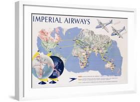 Imperial Airways Poster-James Gardner-Framed Giclee Print