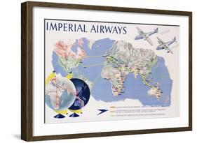 Imperial Airways Poster-James Gardner-Framed Giclee Print