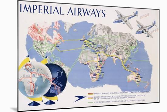 Imperial Airways Poster-James Gardner-Mounted Giclee Print