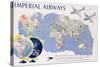 Imperial Airways Poster-James Gardner-Stretched Canvas