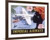 Imperial Airways Speeding Up the Empire-null-Framed Art Print