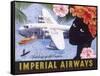 Imperial Airways Speeding Up the Empire-null-Framed Stretched Canvas