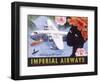 Imperial Airways Speeding Up the Empire-null-Framed Art Print