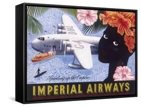 Imperial Airways Speeding Up the Empire-null-Framed Stretched Canvas