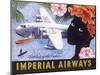 Imperial Airways Speeding Up the Empire-null-Mounted Art Print