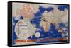 Imperial Airways Travel Poster, A Route Map of the Empire and European Air Routes-David Pollack-Framed Stretched Canvas