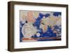 Imperial Airways Travel Poster, A Route Map of the Empire and European Air Routes-David Pollack-Framed Premium Photographic Print