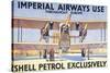 Imperial Airways Use Shell Petrol Exclusively Poster-null-Stretched Canvas