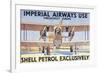 Imperial Airways Use Shell Petrol Exclusively Poster-null-Framed Giclee Print