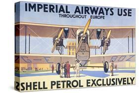 Imperial Airways Use Shell Petrol Exclusively Poster-null-Stretched Canvas