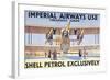 Imperial Airways Use Shell Petrol Exclusively Poster-null-Framed Giclee Print