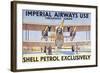 Imperial Airways Use Shell Petrol Exclusively Poster-null-Framed Giclee Print