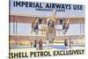 Imperial Airways Use Shell Petrol Exclusively Poster-null-Stretched Canvas