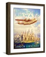 Imperial Airways-The Vintage Collection-Framed Art Print