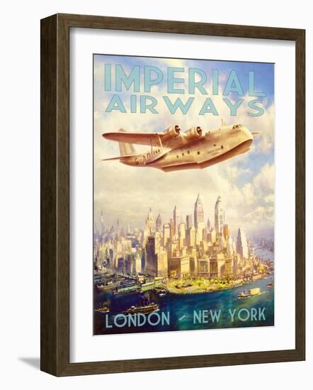 Imperial Airways-The Vintage Collection-Framed Art Print