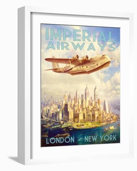 Imperial Airways-The Vintage Collection-Framed Art Print
