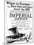 Imperial Airways-null-Mounted Photographic Print