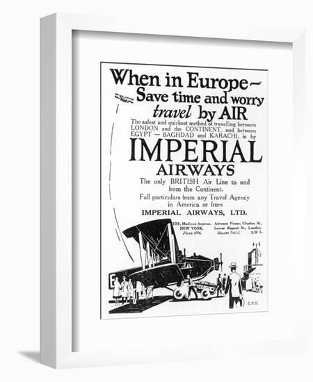 Imperial Airways-null-Framed Photographic Print