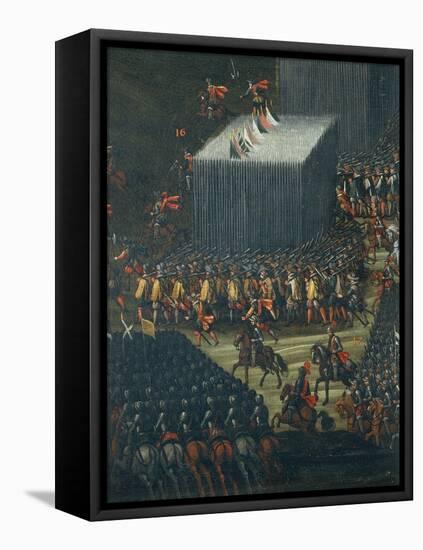 Imperial and Bavarian Army During Battle of White Mountain on 7-8 November 1620-null-Framed Stretched Canvas