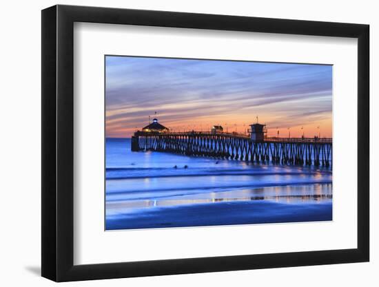 Imperial Beach Pier at Twilight, San Diego, Southern California, USA-Stuart Westmorland-Framed Photographic Print