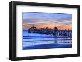 Imperial Beach Pier at Twilight, San Diego, Southern California, USA-Stuart Westmorland-Framed Photographic Print