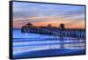 Imperial Beach Pier at Twilight, San Diego, Southern California, USA-Stuart Westmorland-Framed Stretched Canvas