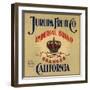 Imperial Brand - Riverside, California - Citrus Crate Label-Lantern Press-Framed Art Print