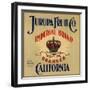 Imperial Brand - Riverside, California - Citrus Crate Label-Lantern Press-Framed Art Print