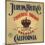 Imperial Brand - Riverside, California - Citrus Crate Label-Lantern Press-Mounted Art Print