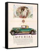 Imperial chrysler, Magazine Advertisement, USA, 1929-null-Framed Stretched Canvas