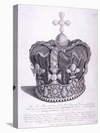 Imperial Crown of State Worn by King George III on His Coronation, 1763-Edward Rooker-Stretched Canvas
