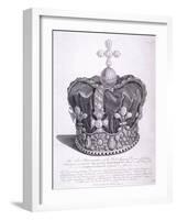 Imperial Crown of State Worn by King George III on His Coronation, 1763-Edward Rooker-Framed Giclee Print